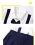 Modern Luxury New Born Baby Summer Gentleman Rompers for Baby Boys Cotton Jumpsuit 0-12M