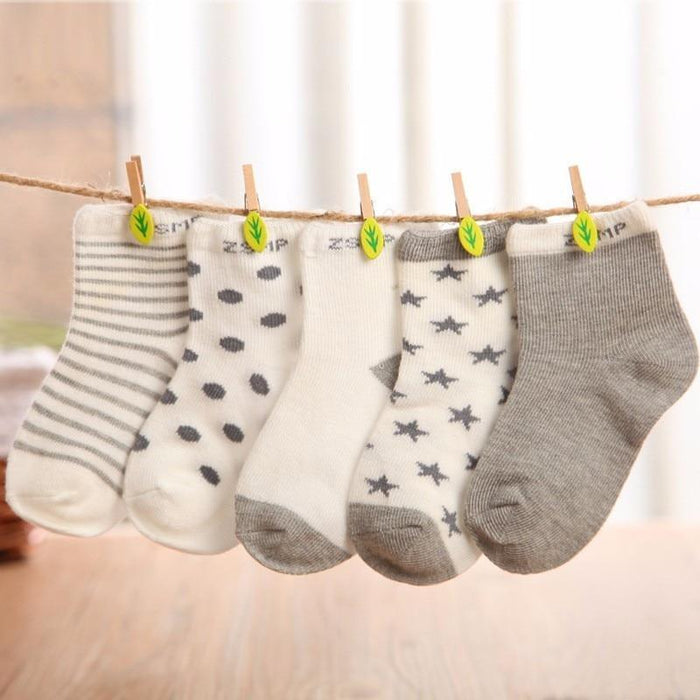 5 Pairs Colorful Mesh Cotton Thin Newborn Baby Socks For Girls And Boys Toddler Soft Socks