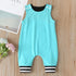 New Baby Boys Girls Outfits Clothes Newborn Baby Kids Rompers Toddler Solid Striped Sleeveless Cotton Jumpsuit Playsuit For Kids