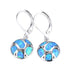 Fashionable Modern Women's Earrings Bohemian Fire Opal Long Elegant Declaration Jewelry