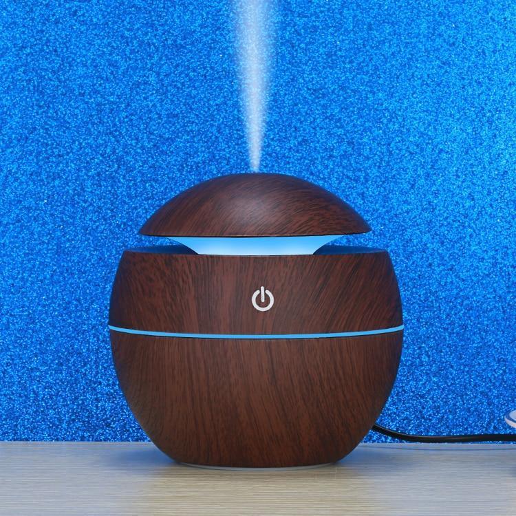 130ML USB Aroma Diffuser  Ultrasonic Cool Mist Humidifier Air  7 Color Change LED Night Light For Office Home