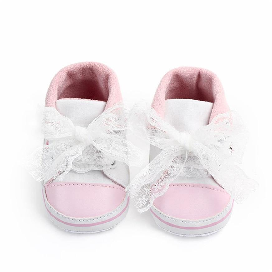 Baby Girl Shoes White Lace Soft Shoe Prewalker Walking Toddler Kids Shoes First Walker