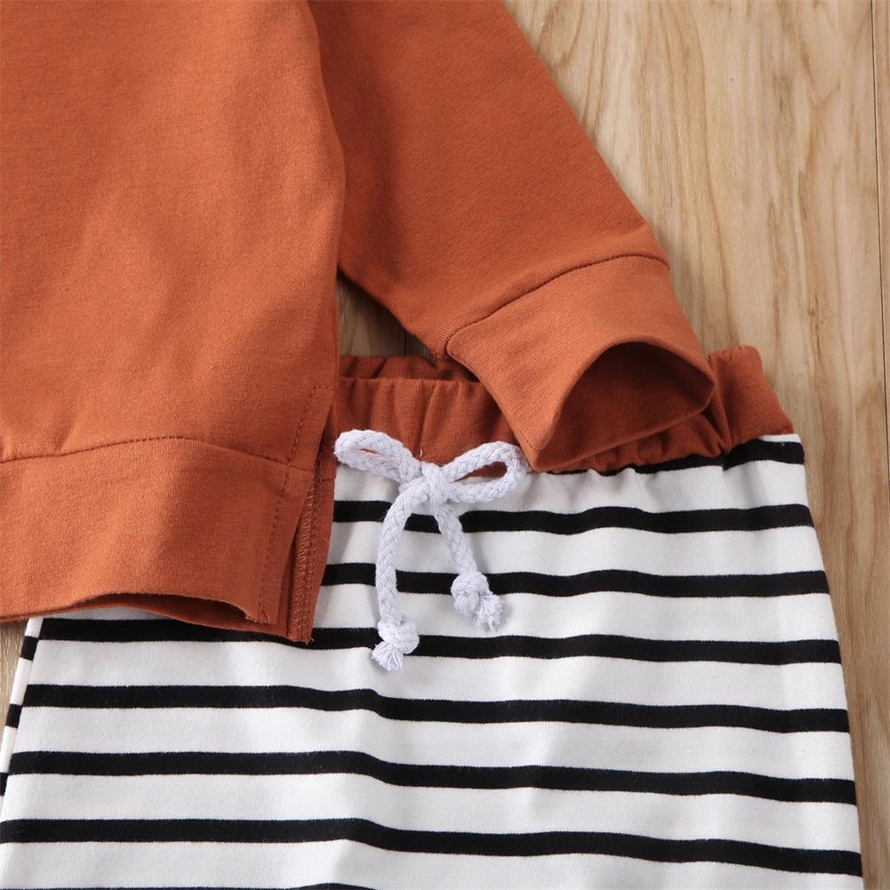 Baby Boy Summer Tops T-shirt Striped Pants Outfit Pajamas for Sleeping In Modern Style For Boys And Girls