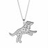 Amazing Wolf Animal Necklace 316L Stainless Steel Forest Animals Luxury For Men Elegant Necklace Hollow Cut Out Pendant Jewelry Gift For Women