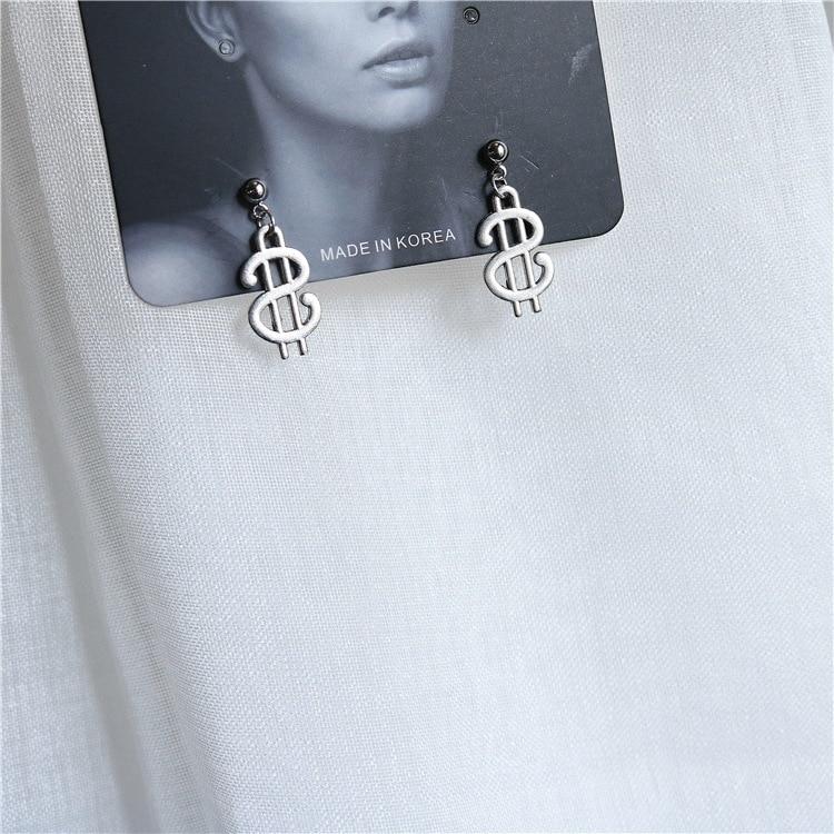 Luxury Punk Sliver Drop Earrings With Creativity Jewelry Accessories For Women In Simple Fashion Design