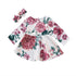 Newborn Infant Baby Girls Dress Floral Kids with Long Sleeve Dress +Headband Outfits Set Clothes Modern Dress for Girls