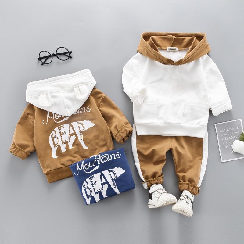 Winter Newborn Clothes For Baby Boys Clothes Set Hoodie and Pants 2pcs Outfit Kids Costume Baby Suit