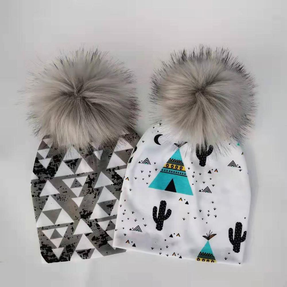 Fashion Newborn Baby Children Hat Cap  Pompom Infant Toddler Comfortable Hats Beanies For Kids Boys And Girls