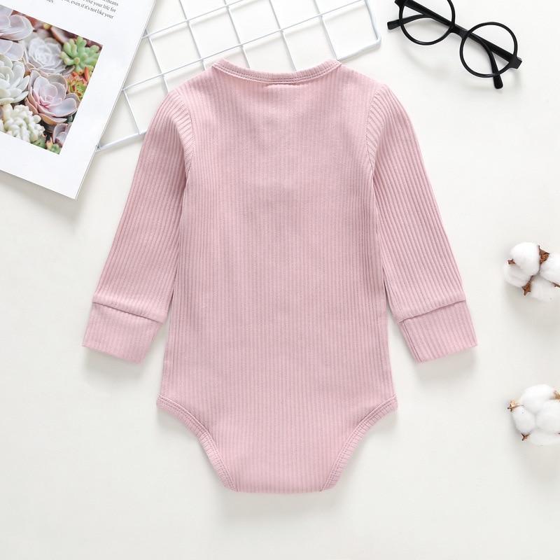 Luxury Mdoern Baby Girl Bodysuits Romper For Children Jumpsuit Unisex Ribbed Outfit Jumpsuit For Kids