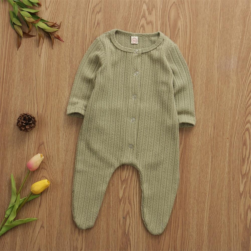 Newborn Baby Boy Girl Long Sleeve  Cotton Romper Jumpsuit Playsuit One Pieces Baby Clothes 0-9M In Famous Holidays Pajamas Style