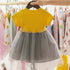 Fashion Modern New Spring Toddler Kids Baby Girls Patchwork Tulle Casual  Princess Dress For Girls