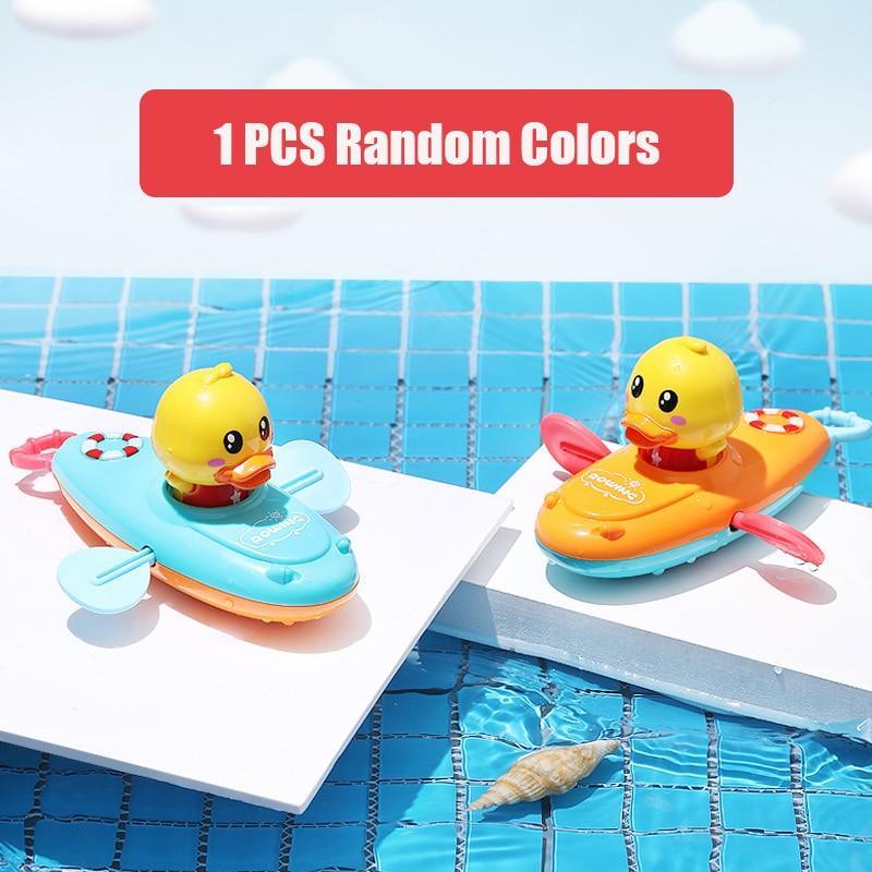 Cartoon Baby Bath Toys Animal Pull Duck Classic Baby Water toy Infant Early Education Bathroom Beach Swiming Toy For Kids