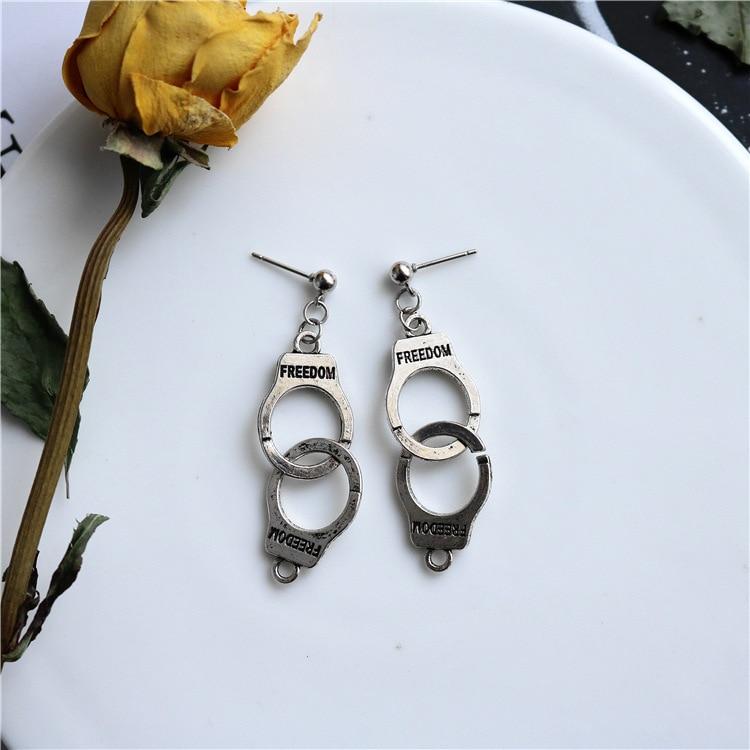 Luxury Punk Sliver Drop Earrings With Creativity Jewelry Accessories For Women In Simple Fashion Design