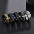 Luxury Chain Cool Stainless Steel Rotatable Men Ring High Quality Spinner Chain Punk Men Jewelry Style for Party Gift