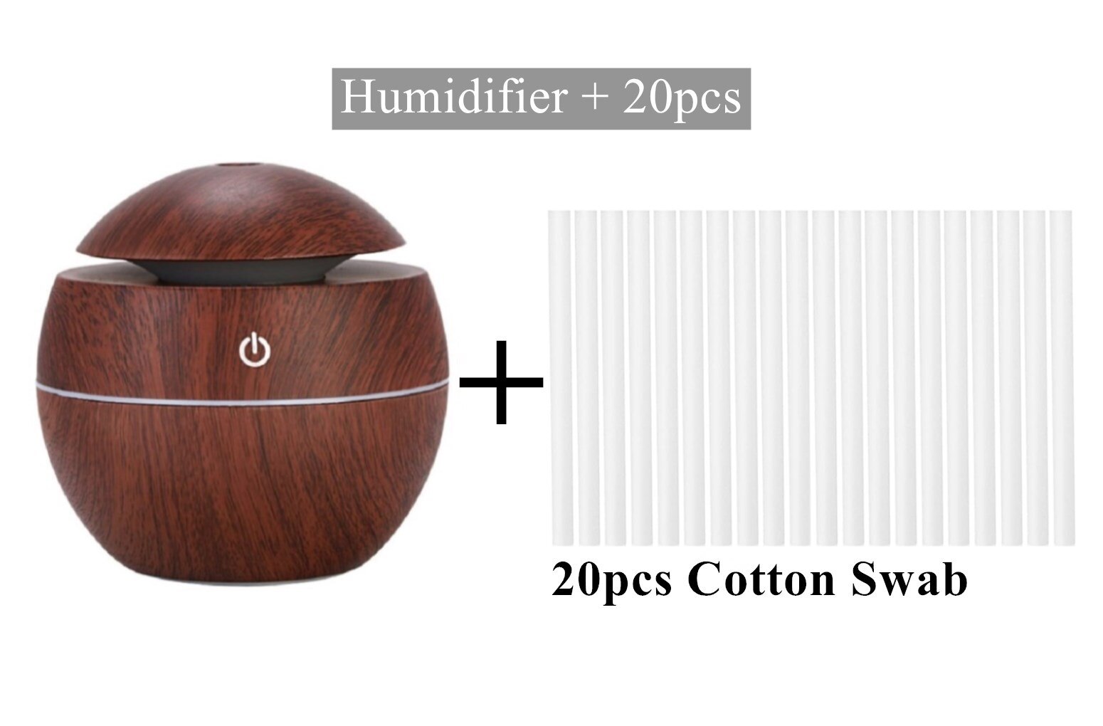 Ultrasonic Air Humidifier Wood Essential Aroma Oil Diffuser With LED Light Electric Aromatherapy Mist Maker