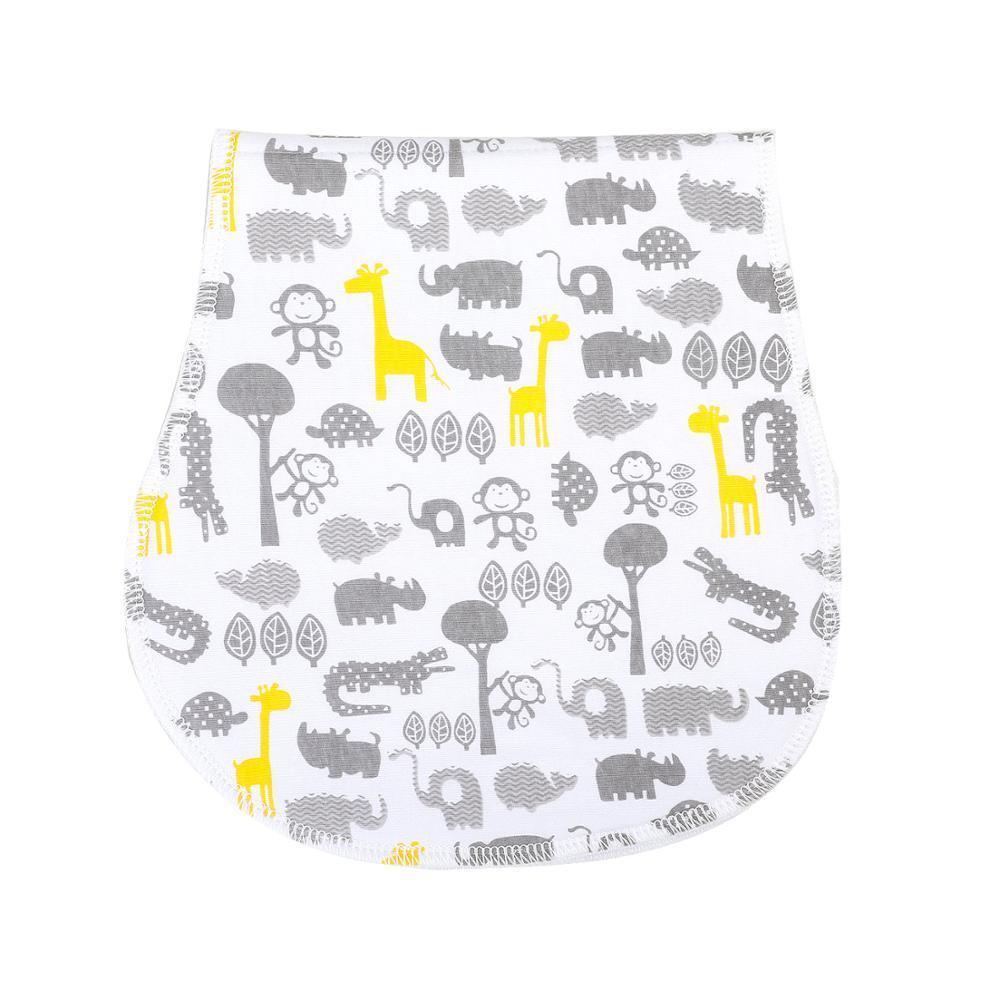 New Baby 100% Cotton Three Layers Waterproof Lightweight Natural Burp Curved Bibs For Baby Accessories