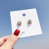 Modern Korean Wild Opal Simulation Pearl Earrings Elegant Luxury Fashion Retro Ear Jewelry