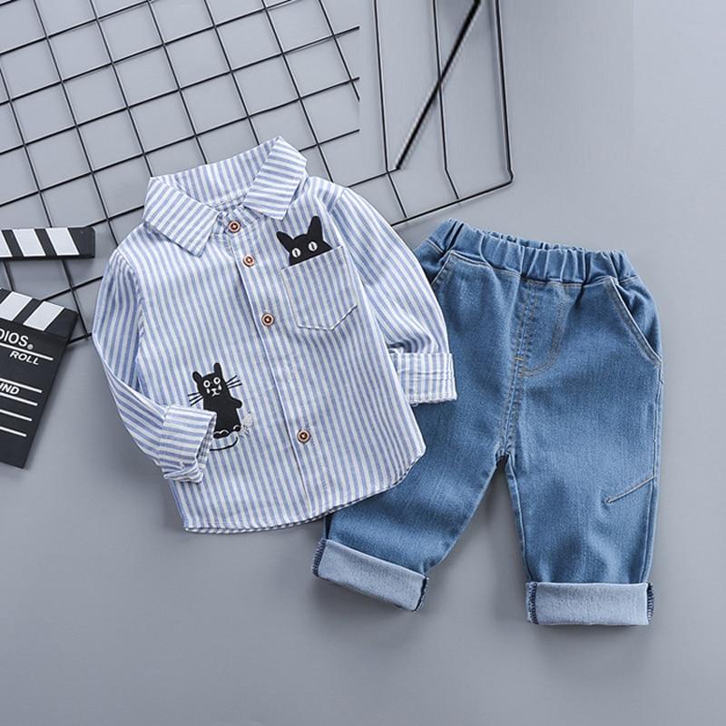 Modern Luxury Classic style Fall Baby Boys and Girls Clothing Set T-shirt Tops Pant Tracksuits Outfits For Kids