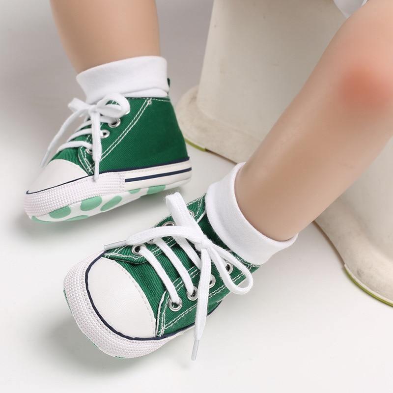 New Soft Baby Sneaker For Newborn Sport Shoes For Baby Boys Girls Infant Toddler Bottom Anti-slip First Walkers 0-18 M