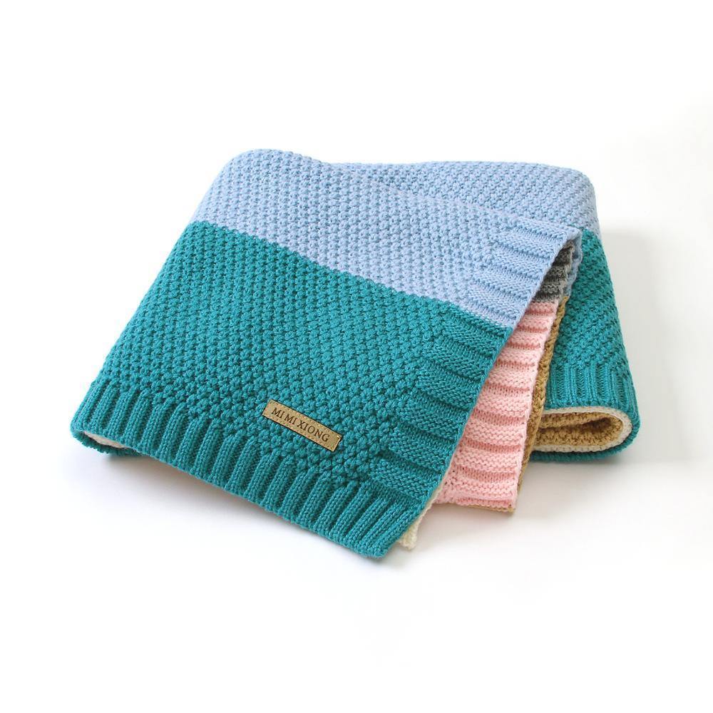 Baby Blankets Knitted Swaddle Wrap Envelopes for Stroller Bedding Blankets for Infants Soft Warm Sleep Covers Blanket for Kids