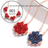 New Fashion Folding Four Clover Pendant Heart Necklaces Simple Flower Necklace for Women Birthday Jewelry