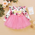 Baby Girl  Flower  Dress Pretty Bow  Outfits Long Sleeve Toddler Girl Unique Design Perfect Gift