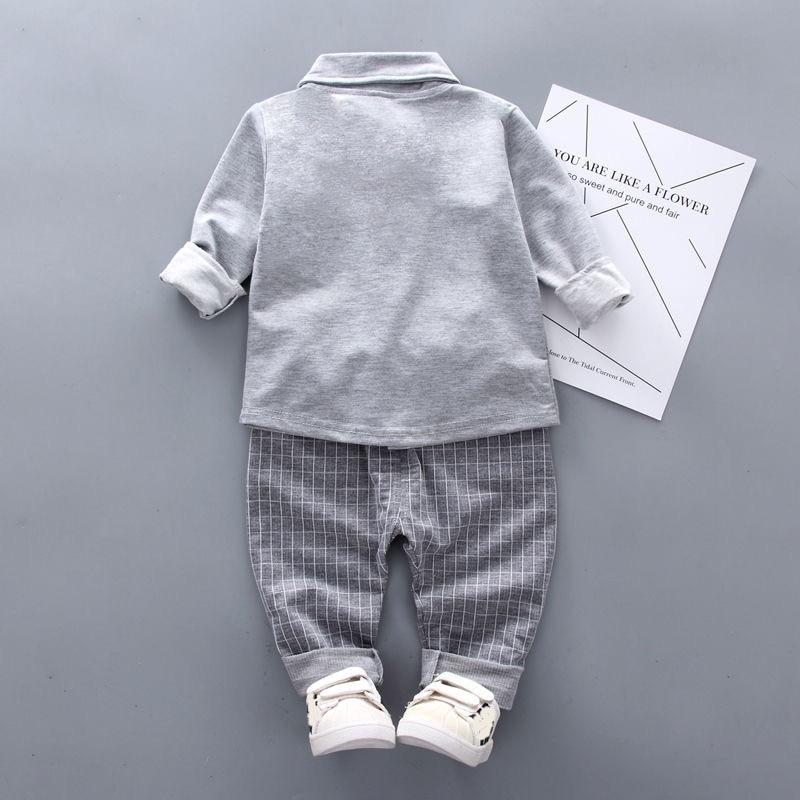 Newborn Baby Boys Clothes Formal Party  Clothing Sets Tie Shirt and Pants Outfits Set 0-4 Year For Boys In Modern Style