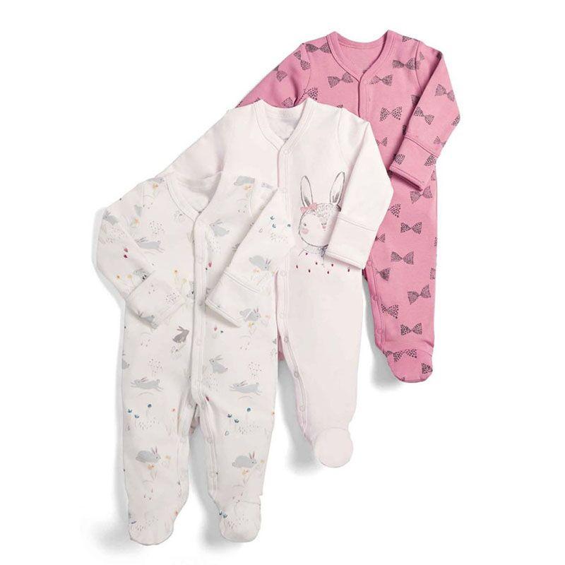 3Pcs Baby unisex Rompers  Long Sleeve Sleep suit Cartoon Jumpsuit Baby Pajamas Stes For Kids Between 0-12Months