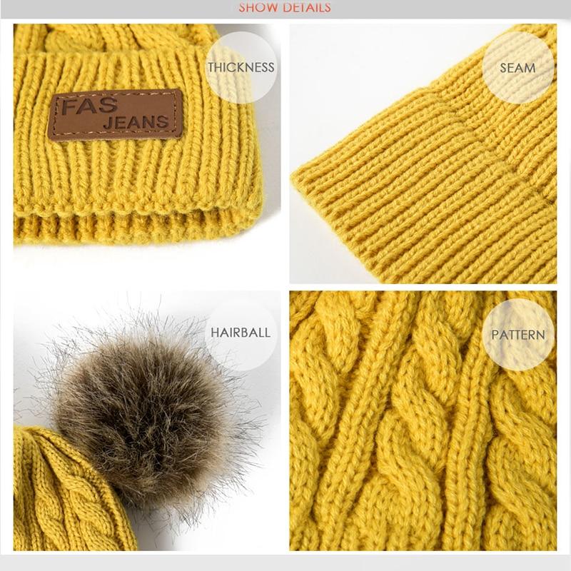 Luxury Baby Hat Pompon Hat Knitted Cute Cap For Girls & Boys Casual Solid Color Girls Baby Style In Great New Modern Trend Design