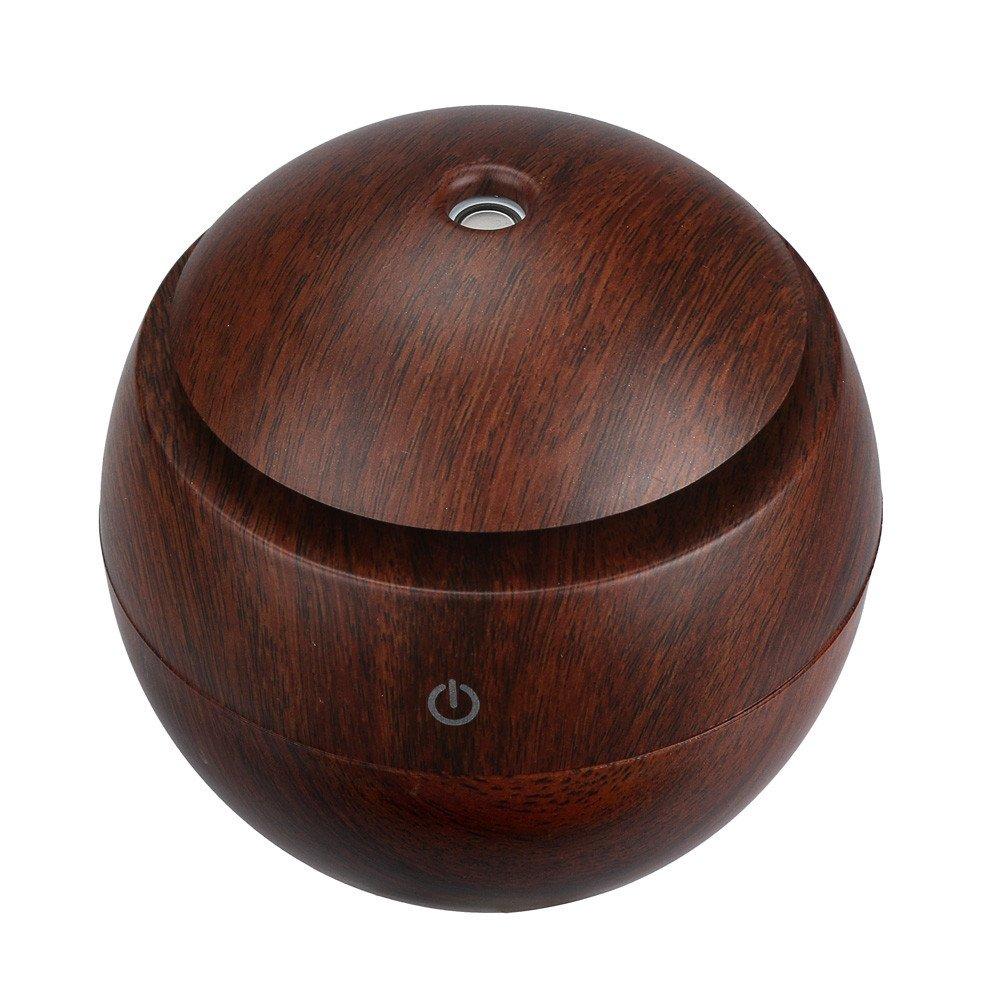 Ultrasonic Air Humidifier Wood Essential Aroma Oil Diffuser With LED Light Electric Aromatherapy Mist Maker