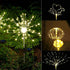 Modern Garden Luxury LED Solar Waterproof Lamp In Shape Of Tree Fireworks With Copper Wires