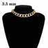 Luxury Gold and Slver Big Elegant Stailless Steel Punk Gold Choker Chain Necklace For Women Luxury Jewelry Perfect Gift For Girls