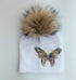 Fashion Baby Cap With Butterfly Toddlers Infant Bonnet Baby Hat For Boys and Girls Travel Hat Cap