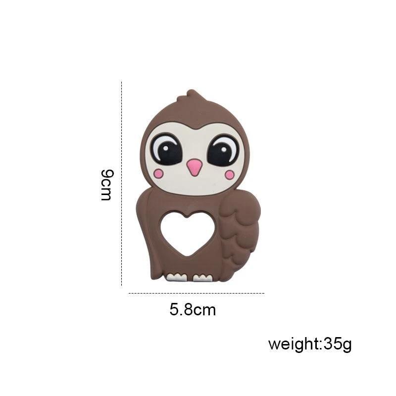 Silicone Baby Teether Toddler Toy,  Stroller Accessories For Pacifier Chain Owl Food Grade Toys Baby Teether