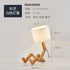 New Modern Luxury and Retro STEVVEX Wood Robot Shape Folding Table Lamp Creative European Fashion Bedroom Study Bedroom Bedside Linen Lamp Shade Table Lamp