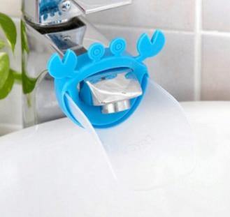 Silicone Baby Bath Toys Kids Faucet Extender children Hand Washing extender Bathroom Sink Rubber Water Reach Faucet Sink