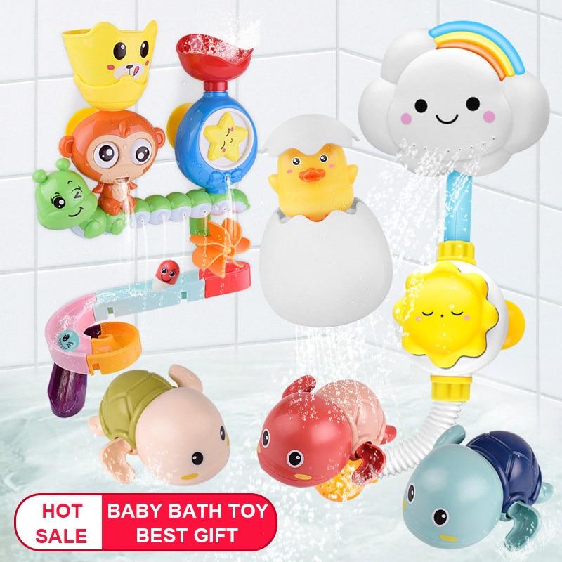 Baby Bath Toys Bubble Machine Crabs Frog Music Kids Bath Toy Bathtub Soap Automatic Bubble Maker