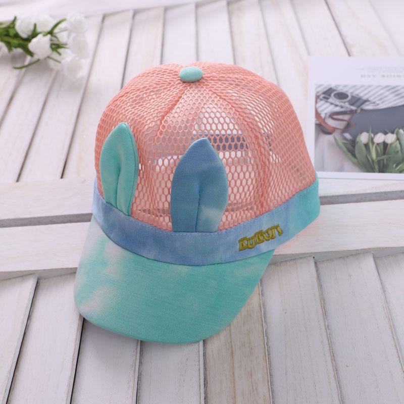 Luxury Summer Newborn Baby Sun Hat Cotton Beret Hat Cartoon Striped Bear Snapback Baseball Cap Baby Hats For girls and Boys Kids