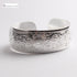 Big Elegant Luxury Amazing Classic Fashion Flower Metal Tibetan Indian Silver Vintage Retro Fashion Cuff Bracelet Bangle For Woman With Details of Animals