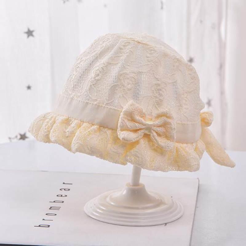 Retro Vintage Newborn Baby Cotton Baby Girl Hat Cap Princess Infant Toddler Baby Bonnet Girls Summer Sun Hat For Girls