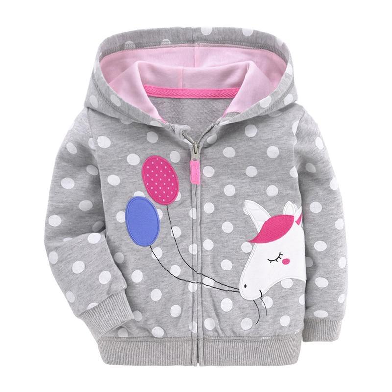 Newborn Baby Girls Clothes Autumn Winter Floral Outerwear Hooded Jacket Coat for 0-3T IN Unicorn New Design