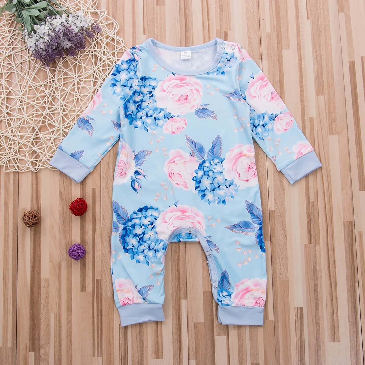 New Fashion Newborn Romper Floral Jumpsuit  Baby Playsuit Girl Outfit Clothes Set For Girls