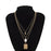 Multi Layer Lover Lock Pendant Choker Chain  Necklace For Women Luxury Jewelry Cool Style
