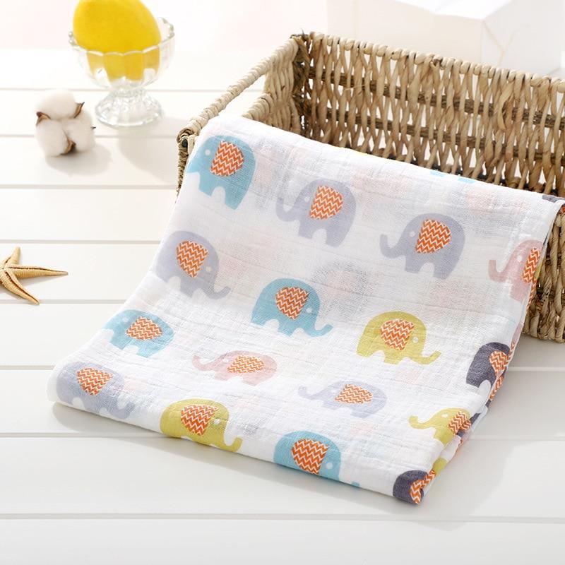 Muslin Cotton Diaper Baby Blankets Newborn Swaddle Blanket Infant Multi Purpose Bath Towel