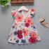 Baby Summer New Children Female Cotton A-Line Dress Kids Clothes Floral Princess Tutu Dresses For Girls