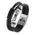 Trendy Modern Jewelry Leather Bracelet Men Braided Multilayer Anchor Bracelets Ladies Rope Chain for Male Jewelry Classic Style