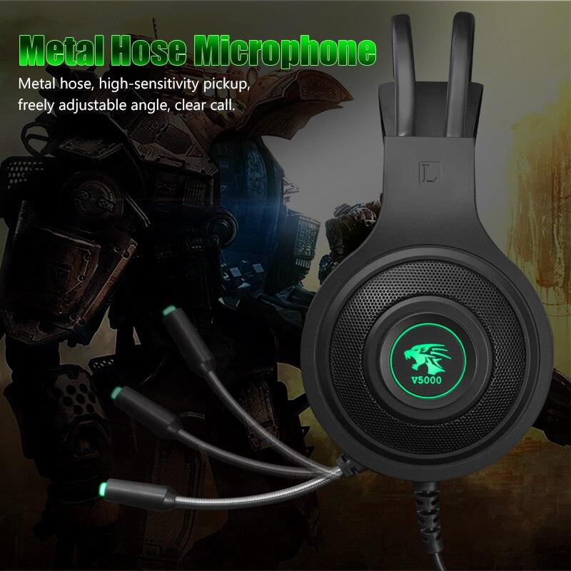 Modern LED STEVVEX Gaming Headphones USB 3.5mm USB Wired Game Headset Professional Earphones with Mic Voice Control for Laptop Computer and Gaming  (3.5mm Plug)