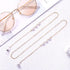 Luxury Modern Elegant Woman Glasses Chain Eyeglass Strap For Sunglasses With Pearls Alloy Anti-Slip Band