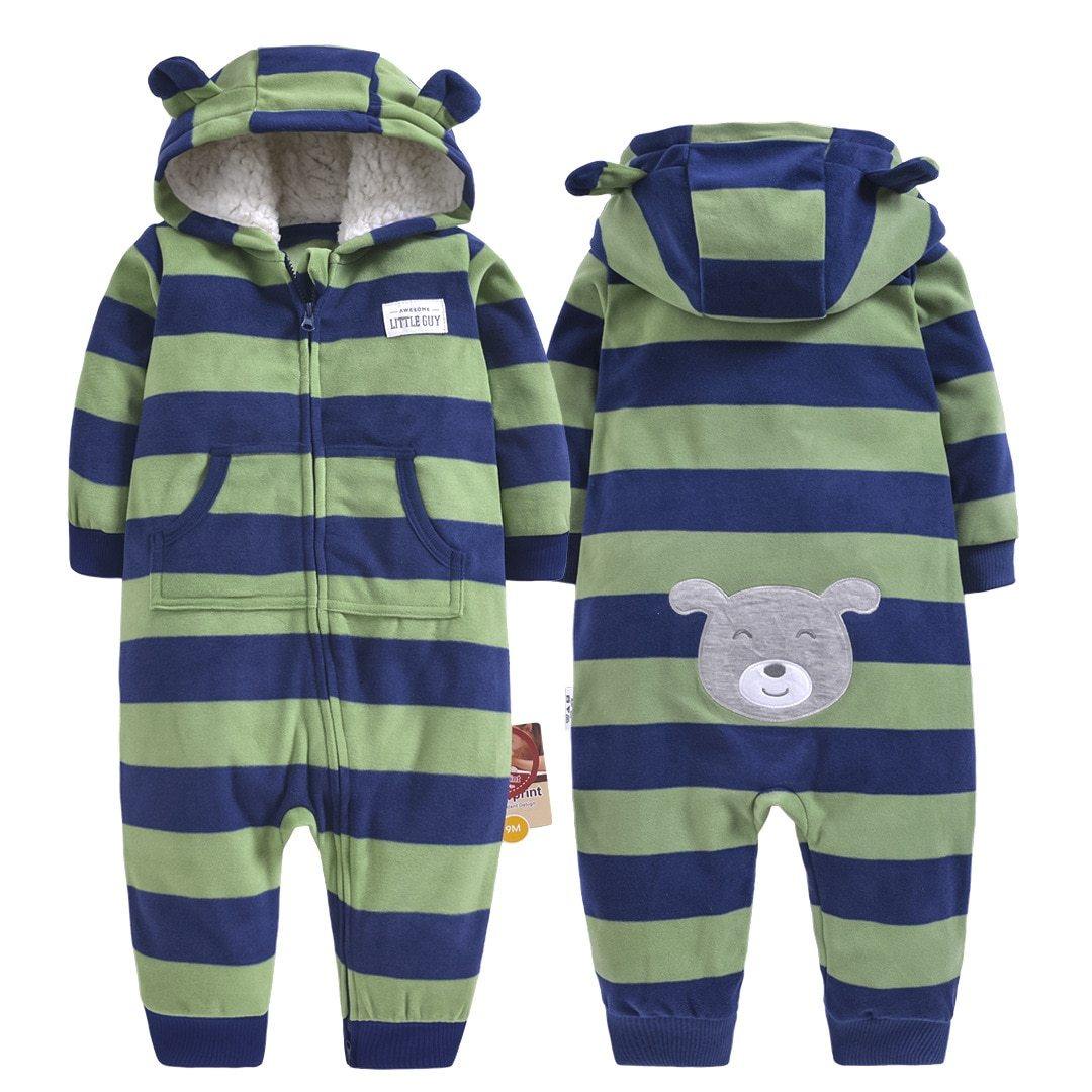 Modern Infant Baby Rompers Coral Fleece Animal Overall Baby Halloween Xmas Costume Clothes Baby jumpsuit Romper For Kids