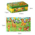 New 60 Pieces Wooden Puzzle Kids Toy Cartoon Animal Wooden Puzzles Child Early Educational Learning Toys for Christmas Gift